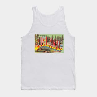 Greetings from Big Basin, California - Vintage Large Letter Postcard Tank Top